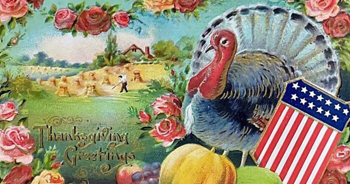 34 Examples Of How Interesting Thanksgiving Postcards Were In The Past