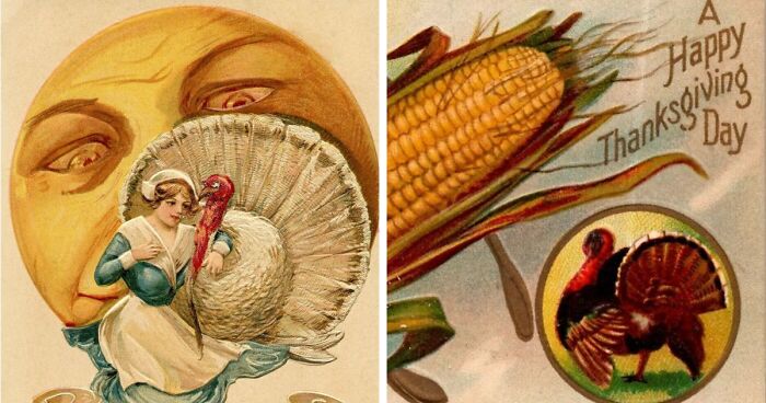 34 Vintage Thanksgiving Postcards Ranging From Fun To Quirky To Quite Odd