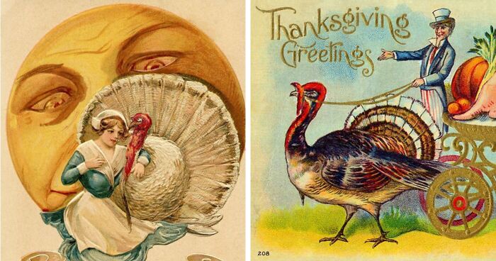 34 Cute Old Postcards Giving Off Thanksgiving Vibes To The Fullest