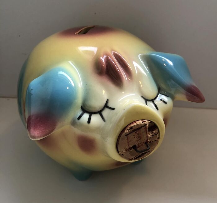 A Very Chubby, Colorful Piggy-Bank. This Is Going To Make Saving Coins So Fun