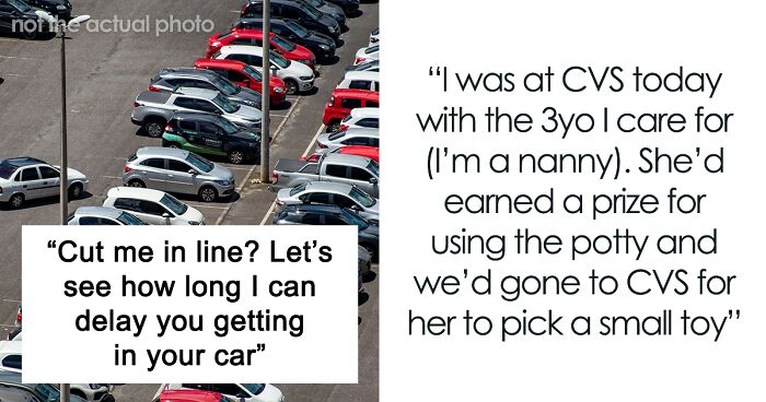 Woman Gets Cut Off In Line, Makes Sure She Leaves From The Parking Lot Before The Karen