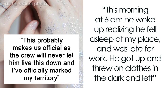 Woman Gives Her Situationship A Glittery Back Rub In The Dark, Accidentally Marks Her Territory