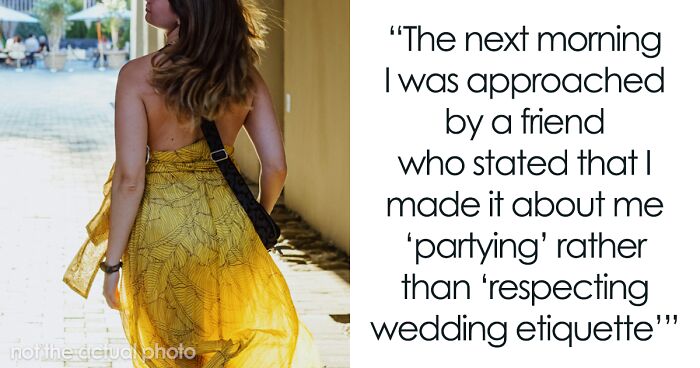 Woman Refuses To Leave Friend’s Wedding After Guest Threatens To Kick Her Out Over Dress