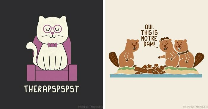 Teo Zirinis' Delightful Puns: 37 Witty Illustrations And Their Hilarious Opposites (New Pics)