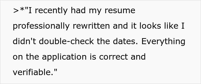 Background Check Exposes Applicant’s Lies: “I've Never Been Called On It”