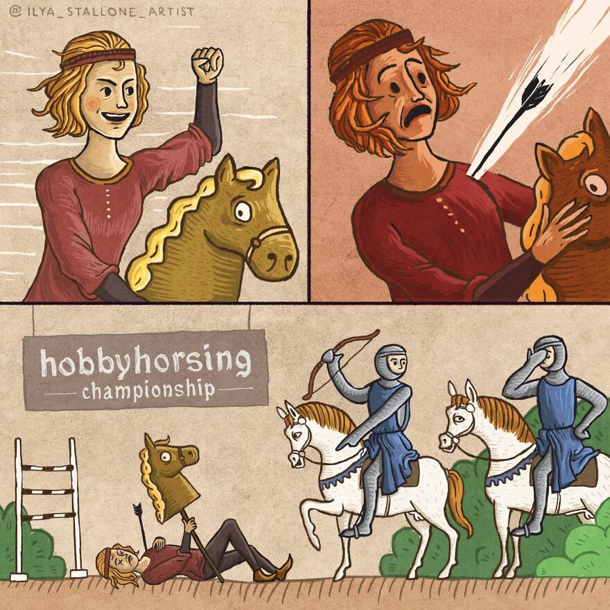 Meet Ilya Denisov's Hilarious Take On Life In The Middle Ages (17 Pics)