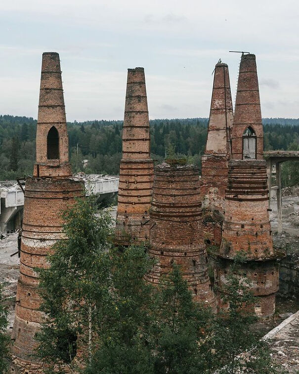 Abandoned Marble And Lime Factory In Ruskeala, Karelia Republic, Russia