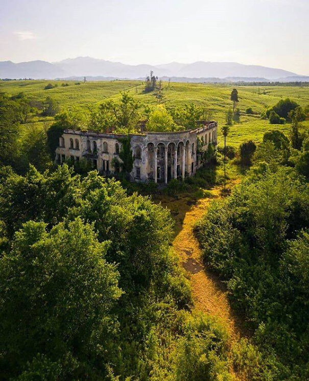 Abandoned And Overgrown College In Gali, Abkhazia