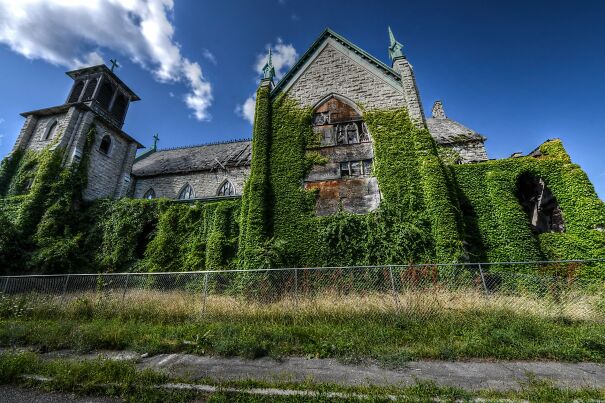 Abandoned St. Johns Church In New York, USA