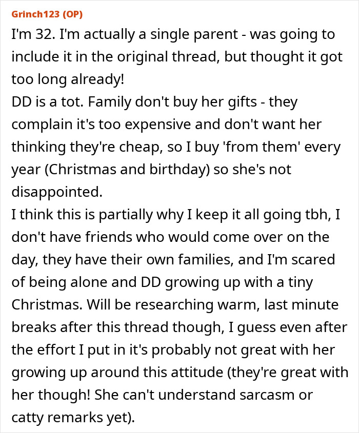 Woman Hurt Poor Family Won't Buy Her Presents: "Fuming And Want To Cancel Everything"