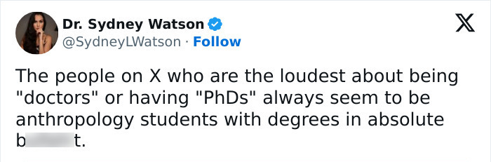 Dr. Sydney Watson's tweet critiquing "Politics of Smell" thesis sparks outrage, questioning academia's direction.