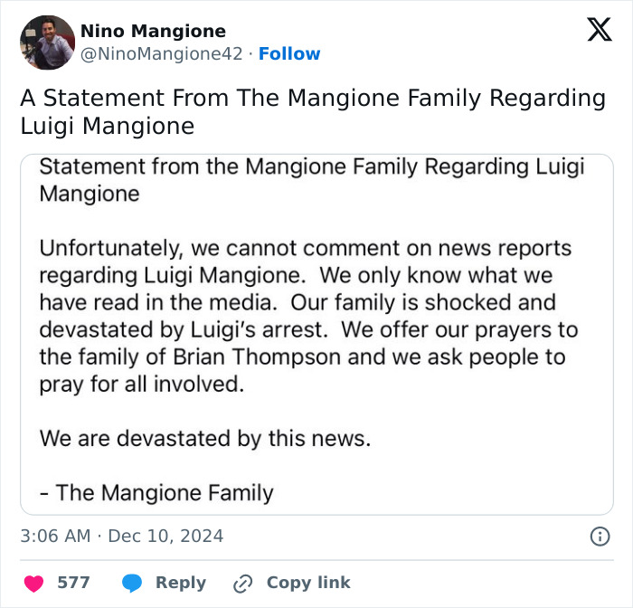 Luigi Mangione, Alleged UnitedHealthcare CEO Assassin, Is Heir To Family's Holiday Resort Fortune