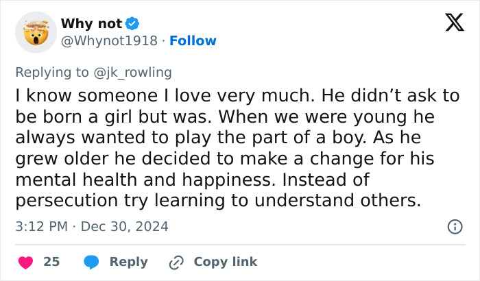 “Shame On Her”: J.K. Rowling Sparks Controversy With Another Tweet About Trans Children