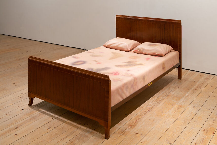 The Bed Is A Sculpture By Artist Maayan Sophia Weisstub, Aimed At Raising Awareness About Domestic Abuse