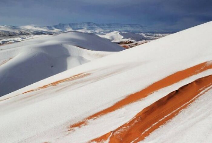 It Snows In The Sahara Desert