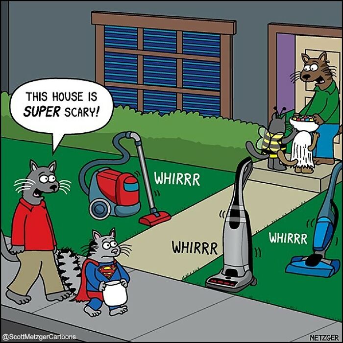 Only Cat And Dog Owners Might Truly Understand These 39 New Cartoons By The Artist Scott Metzger