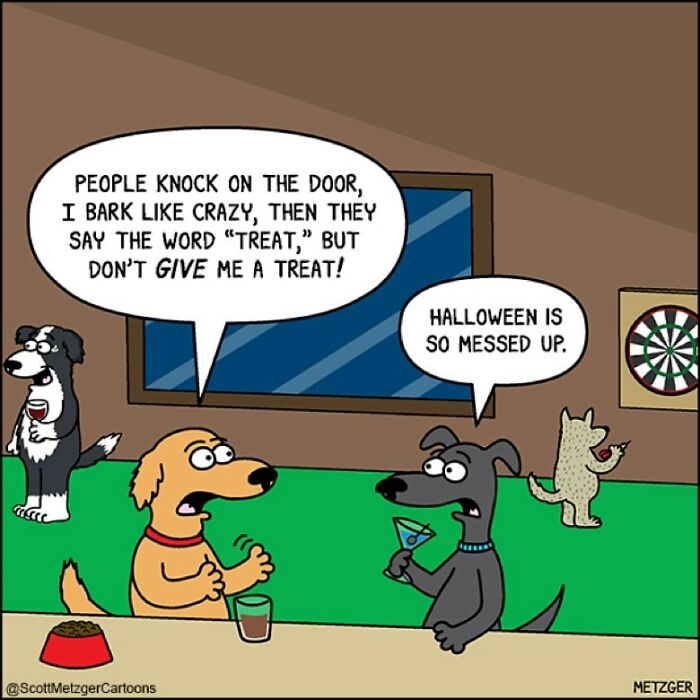 Only Cat And Dog Owners Might Truly Understand These 39 New Cartoons By The Artist Scott Metzger