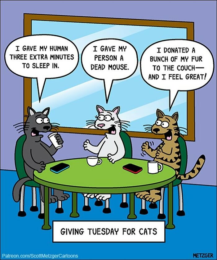 Only Cat And Dog Owners Might Truly Understand These 39 New Cartoons By The Artist Scott Metzger