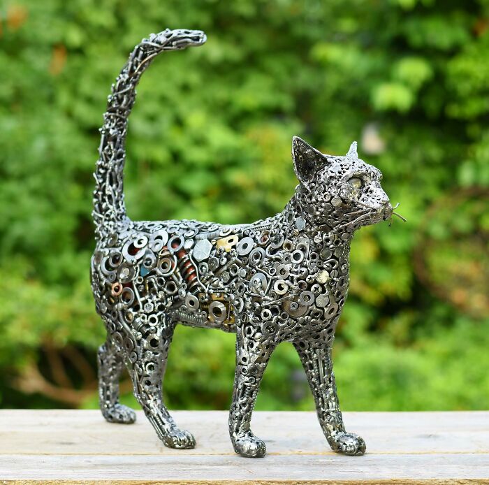 Artist Revives Used Metal From Landfill By Reusing It For His Amazing Sculptures (24 New Pics)