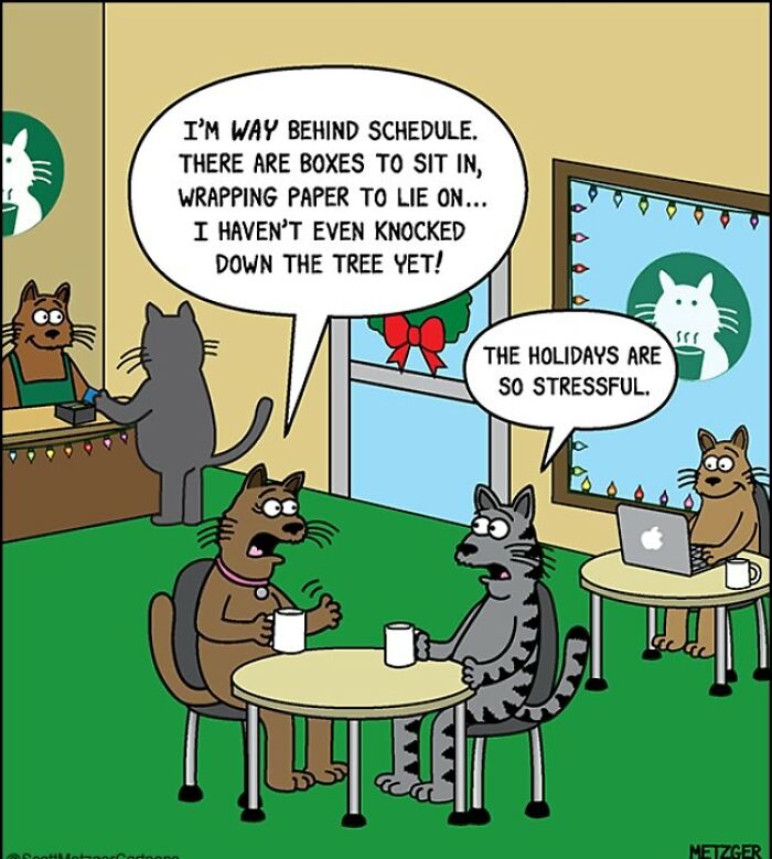 Only Cat And Dog Owners Might Truly Understand These 39 New Cartoons By The Artist Scott Metzger