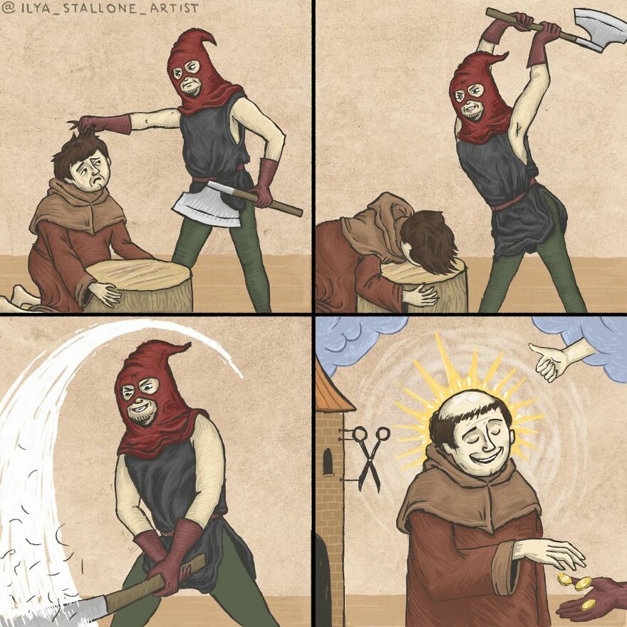 Meet Ilya Denisov's Hilarious Take On Life In The Middle Ages (17 Pics)