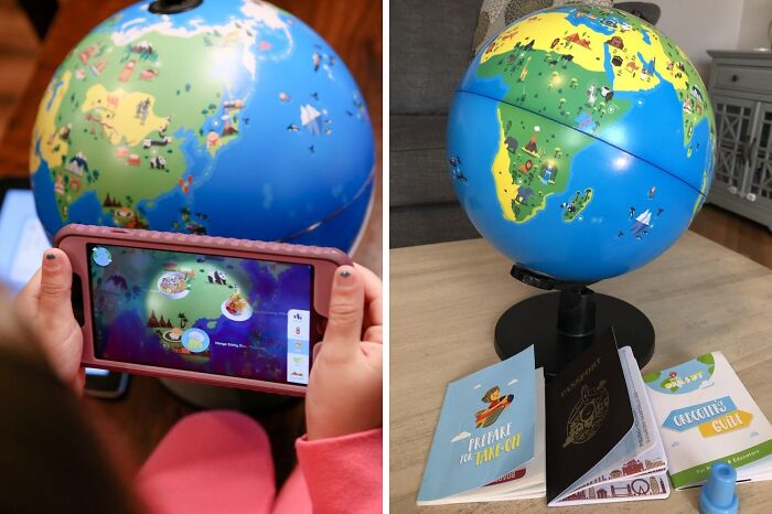 Explore The World Without Leaving Your Room With This Interactive Globe And Spark Your Child's Curiosity About Different Cultures And Continents. Geography Has Never Been This Fun!