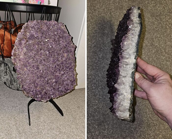 My Wife Inherited This Piece Of Amethyst From Her Late Father, How Can We Clean It Up Without Damaging It?