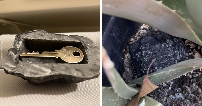 Keep Your Spare Key Safe And Hidden With A Spare Key Under A Fake Rock. It’s The Perfect Disguise To Ensure You Always Have Access To Your Home, No Matter What