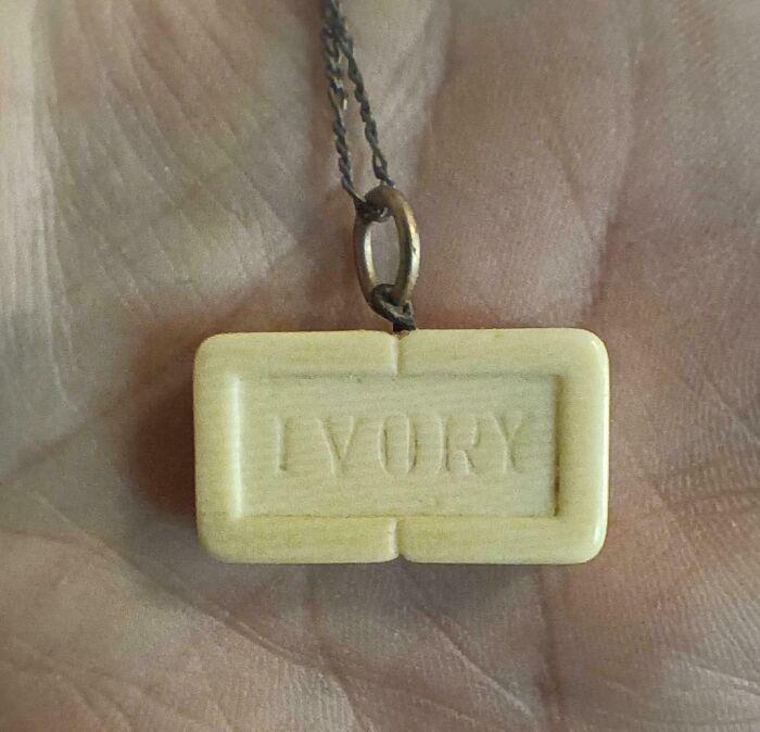 I Inherited An Ivory Soap Necklace Made Of Ivory