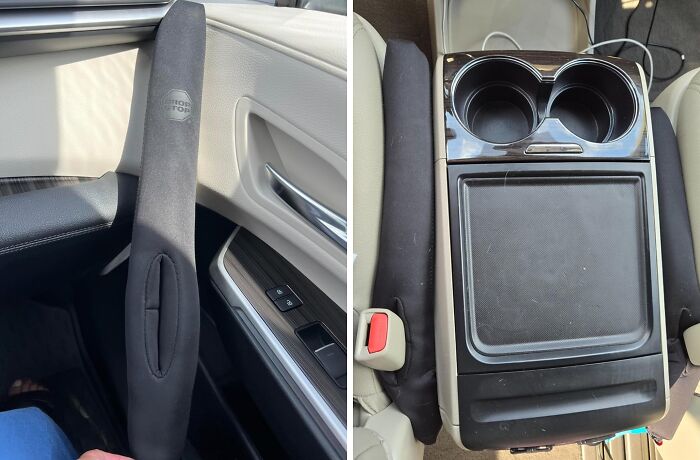 Keep Your Car Seat Sides Gap-Free With This Car Seat Gap Filler. It Stops Small Items From Falling Into Those Annoying Gaps, So Your Phone, Snacks, And Other Essentials Stay Right Where You Need Them