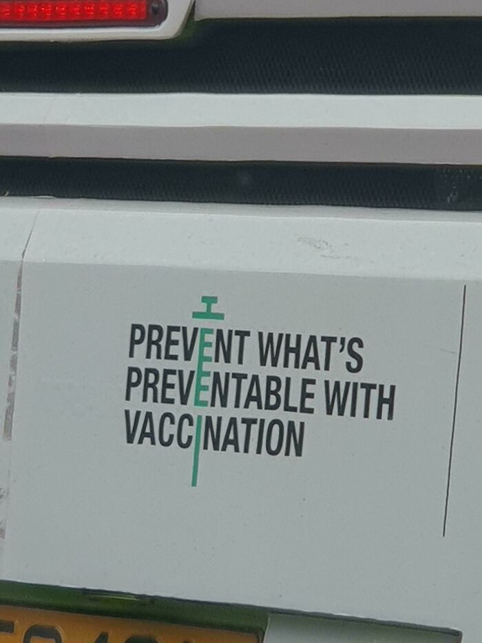 The Typography Found In The Call-To-Action Of This Vaccination Campaign