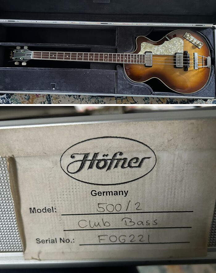 I Inherited This Hofner So I Guess I Have To Learn Bass Now