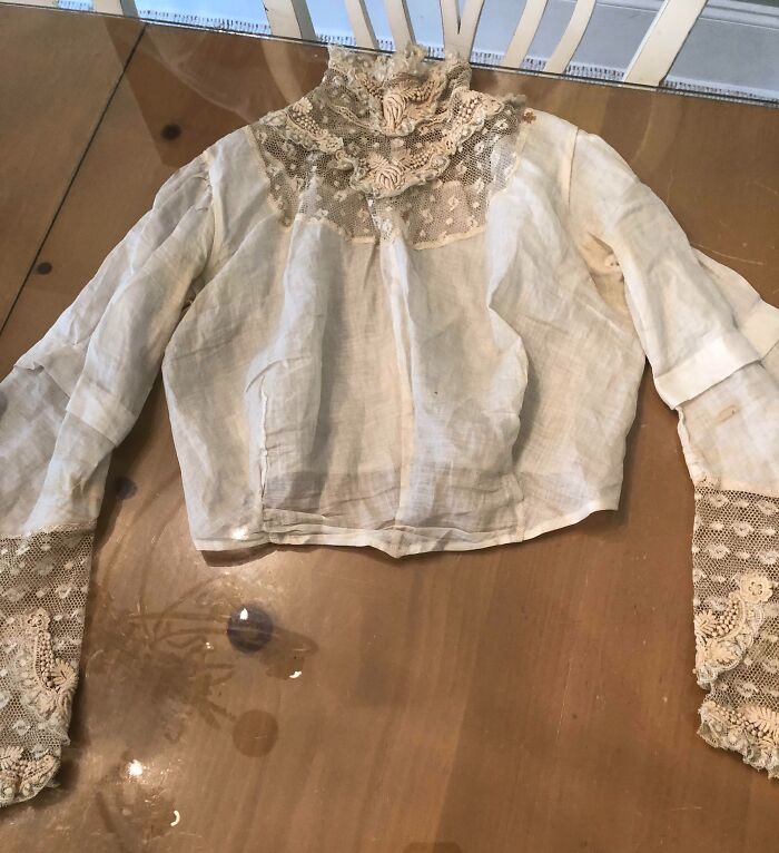 My Grandma Gave Me This Edwardian Blouse She Has Had For Years And I Almost Cried. It Belonged To My Great-Great-Grandmother Who Lived In Fillmore, Mo