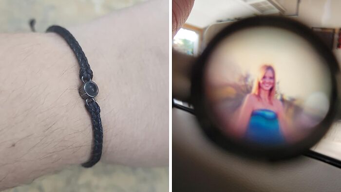 Make Their Memories Wearable With A Photo Projection Bracelet. This Chic Accessory Secretly Hides A Favorite Photo, Ready To Be Projected For A Delightful Surprise