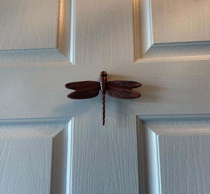 Dragonfly door decoration, a unique gift idea for women for Christmas.