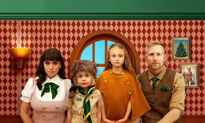 Our Wes Anderson Themed Family Christmas Card