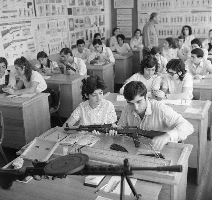 High School Students Getting Weapons Training, Ussr, Ca. 1970