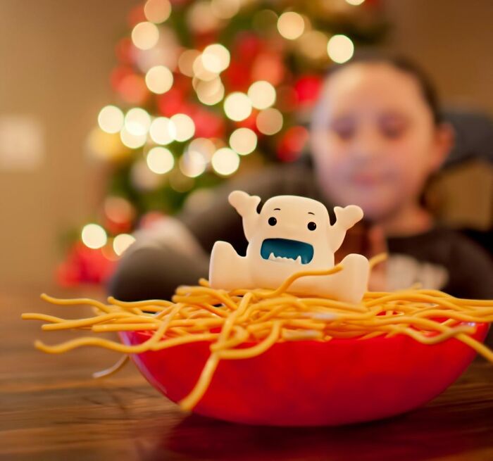  It Is So Cold Outside, The Yeti Decided To Even Come Indoors And Join The Fun! Yeti In My Spaghetti Is Fun For Young And Old On Christmas Day