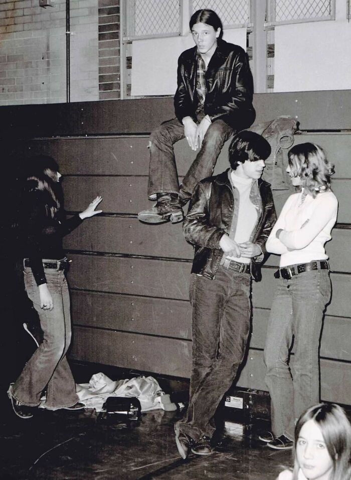 Mom And Dad At A High School Dance 1974