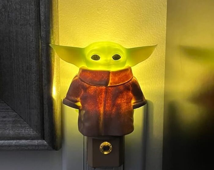 Nightlight shaped like a popular character, glowing softly. Ideal for last minute budget gifts.