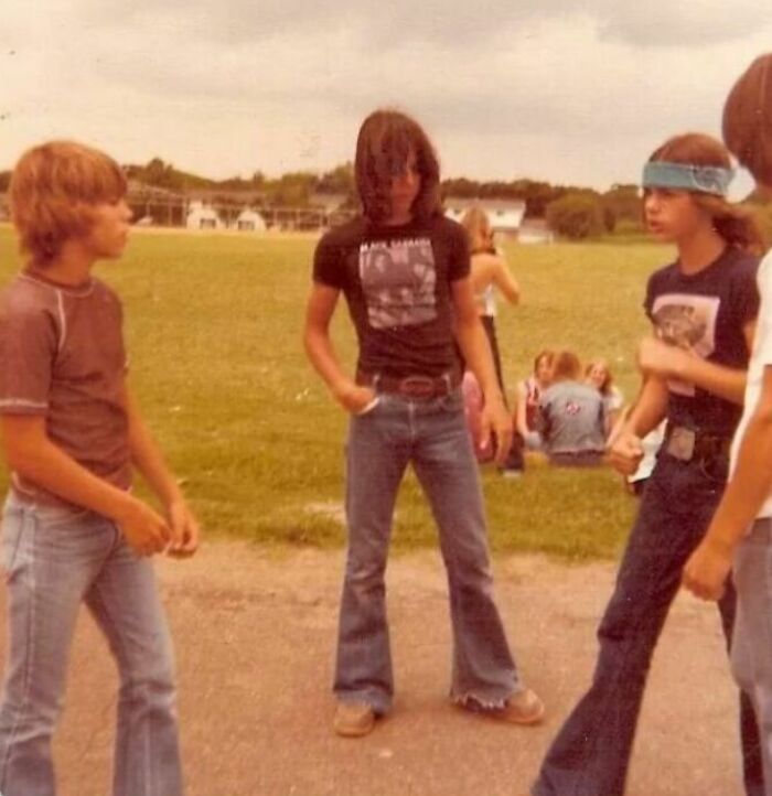 1970s Schoolyard, Florence Middle School, Dallas Tx