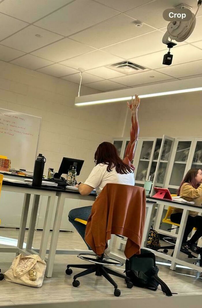 My Friend Took A Pic During Class