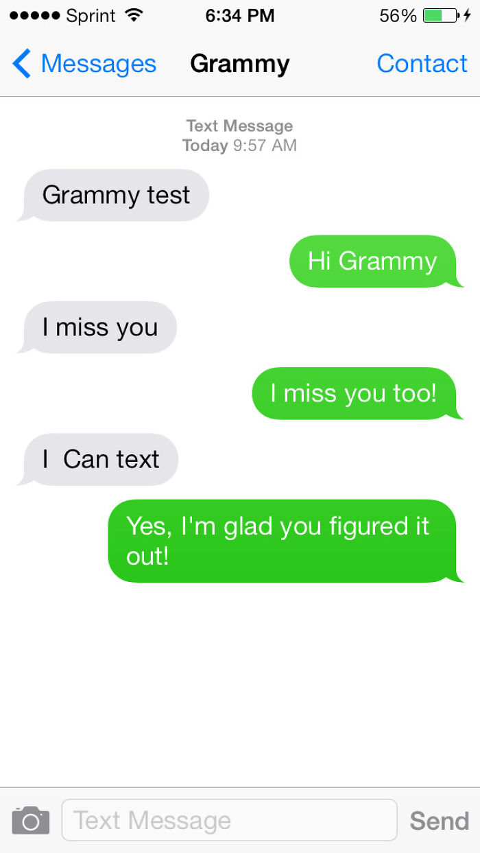 Text conversation with Grammy figuring out texting; includes one of the Best-Texts-Of-2024.