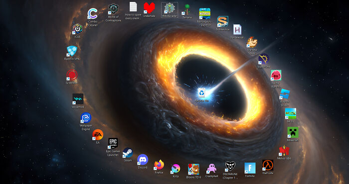 I Rearranged My Desktop