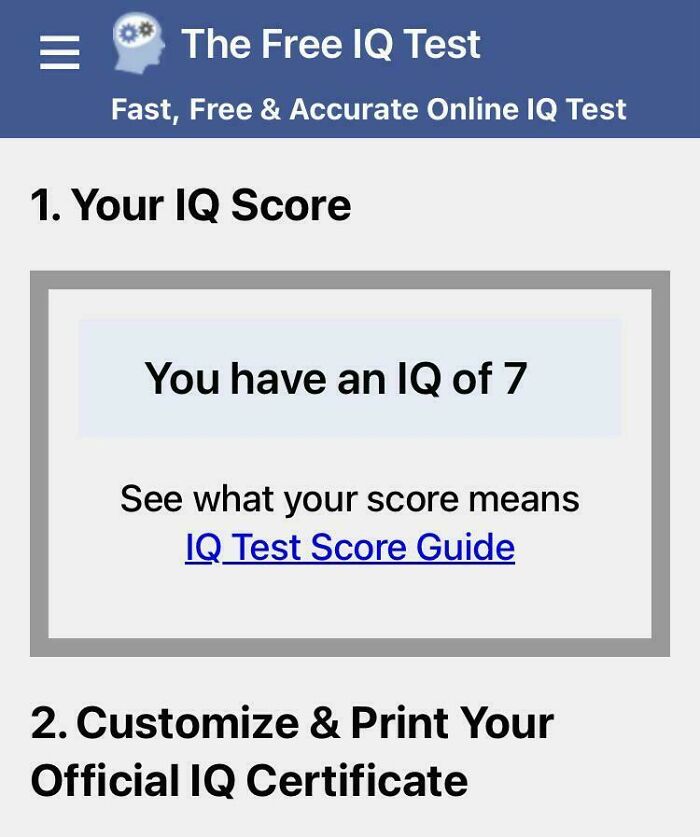 My Iq Is 7