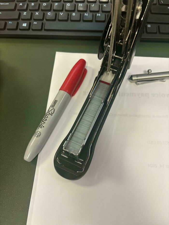 I Color My Last 5 Staples So I’m Never Caught Off Guard With An Empty Stapler