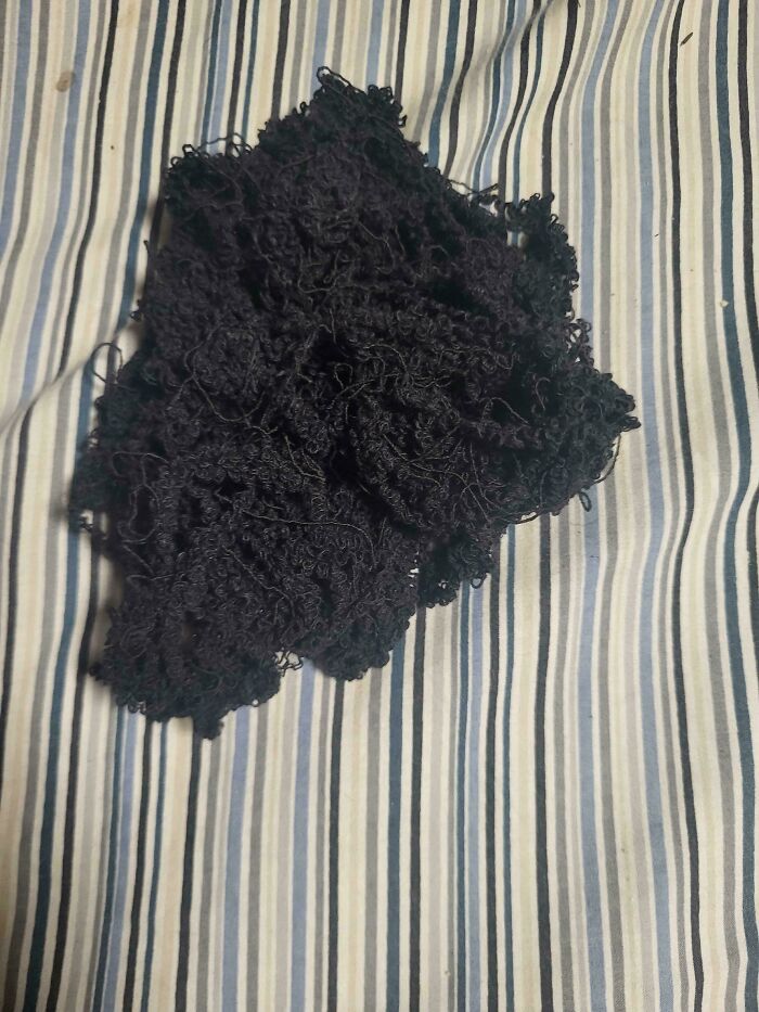 My Sock After Pulling A String For 5 Minutes