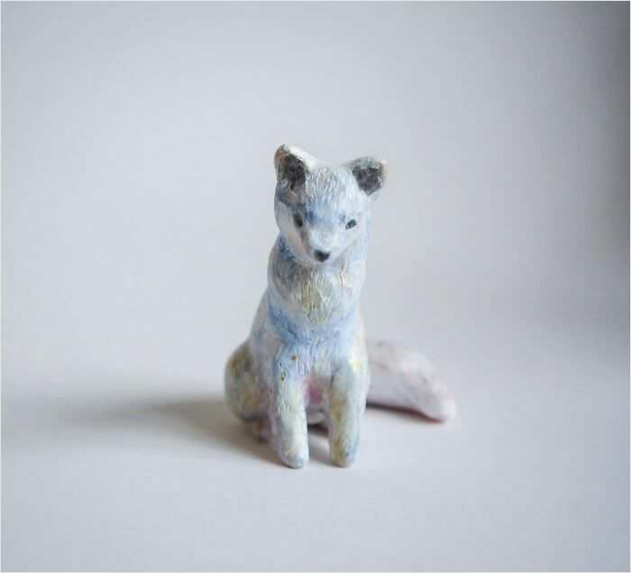 My Hand Sculpted Arctic Fox Sculptures