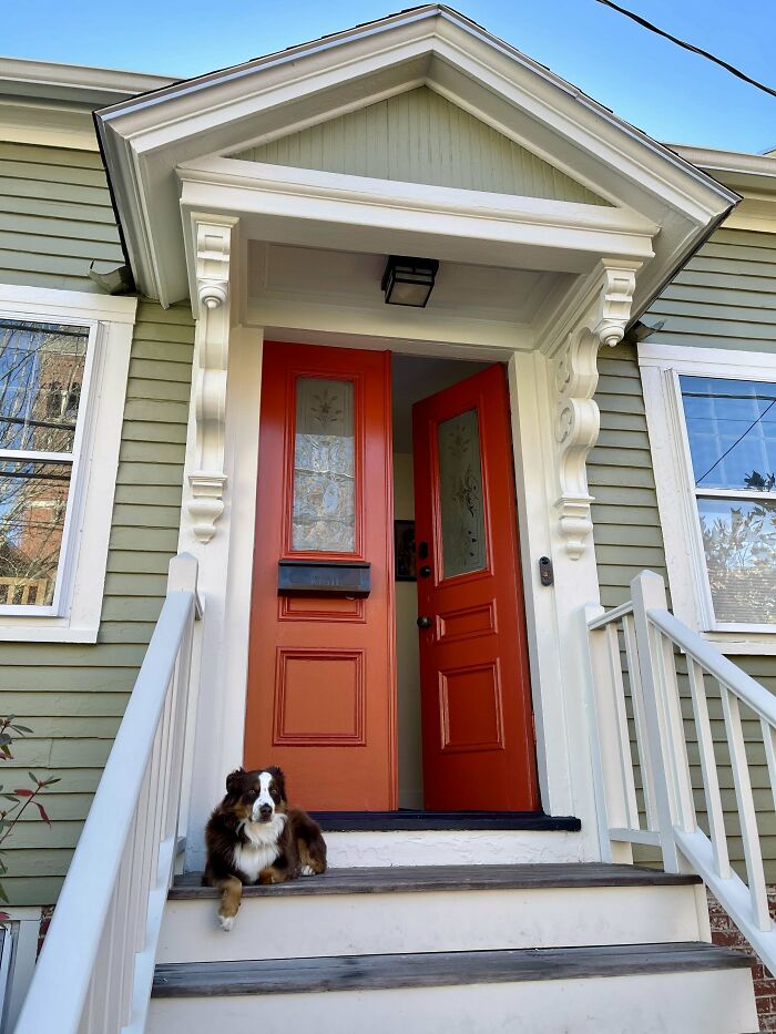 Recently Painted Our House And Decided To Go For Red Doors!