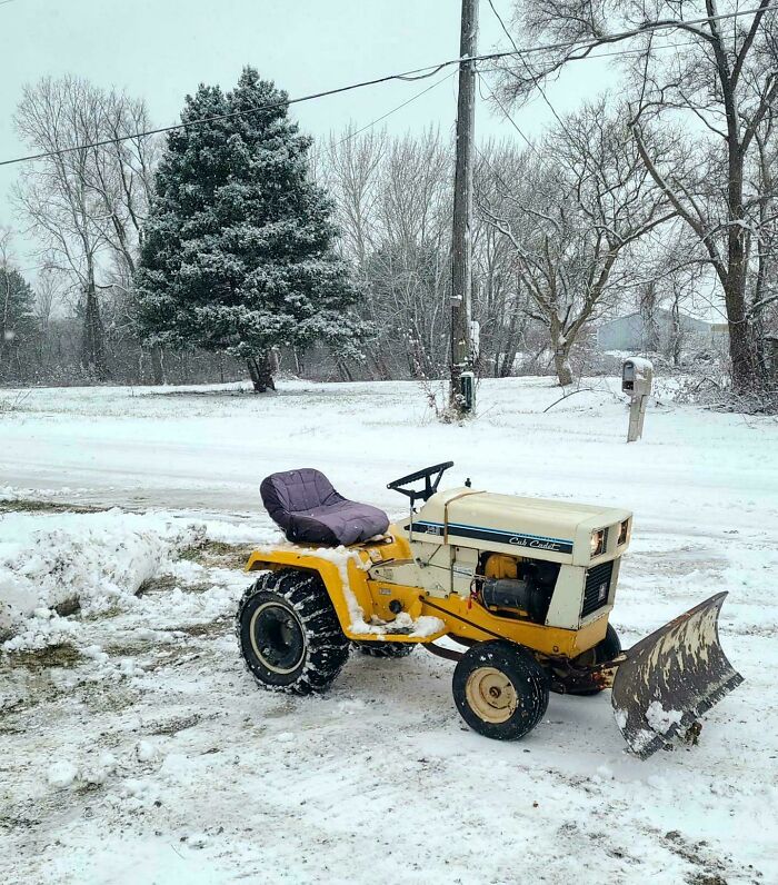 50 Year Old Ih Cub Cadet Still Plowing Snow